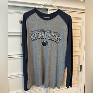 Penn State Knights Apparel ProEdge Gray and Navy Shirt size Large NWT
